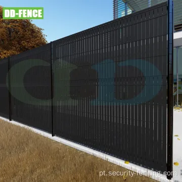 Casa ao ar livre de metal decorativo de metal PVC Slats Privacy Fence